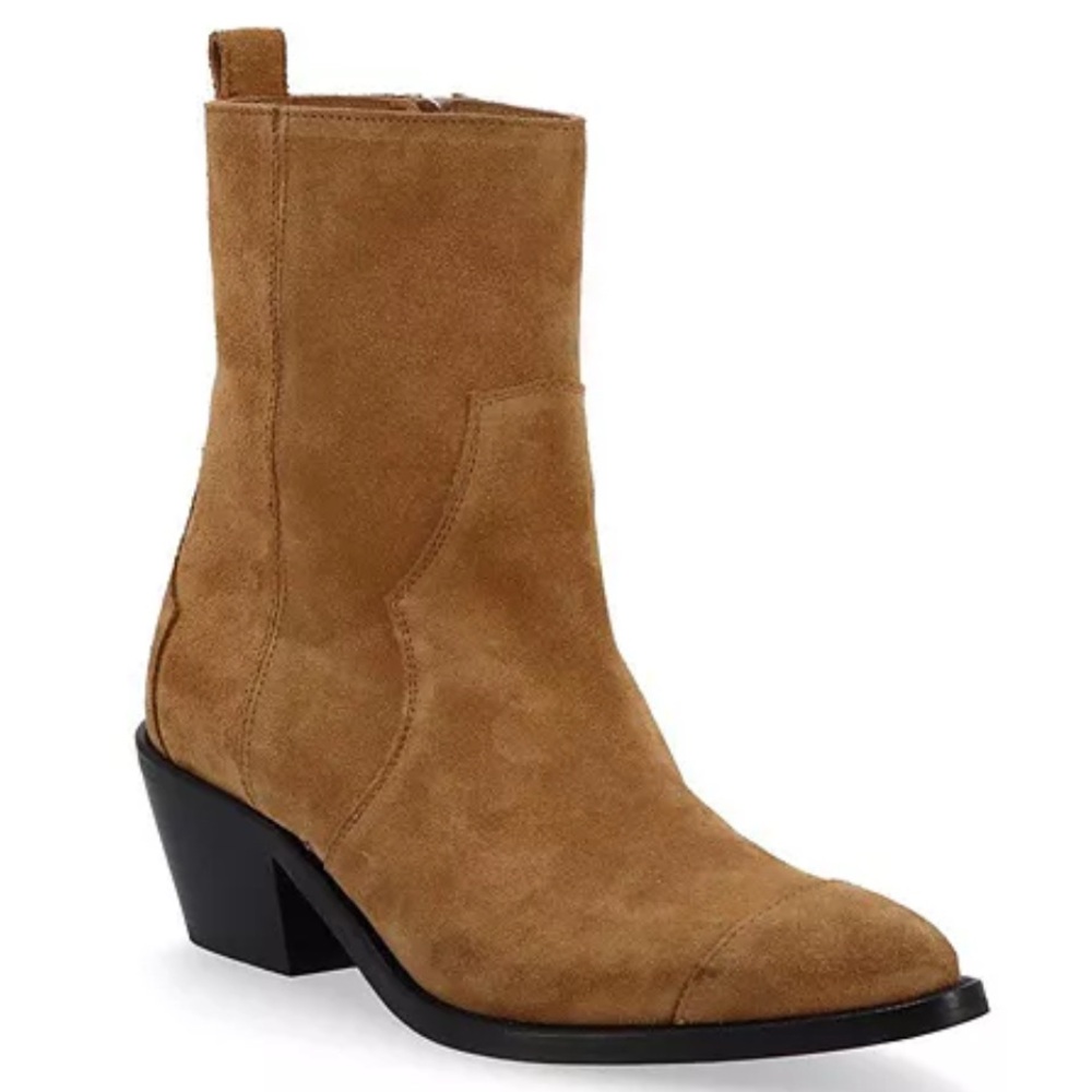 New*Alohas Austin Ankle Suede Pull On Boots~Size:8.5~in tan - Picture 2 of 11